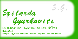 szilarda gyurkovits business card